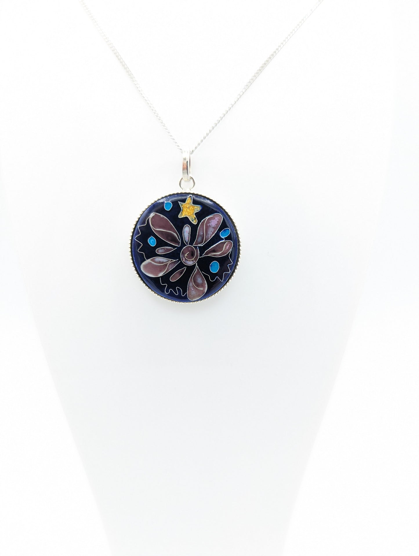 Pendentif CLOISONNÉ - REVE ÉTOILÉ