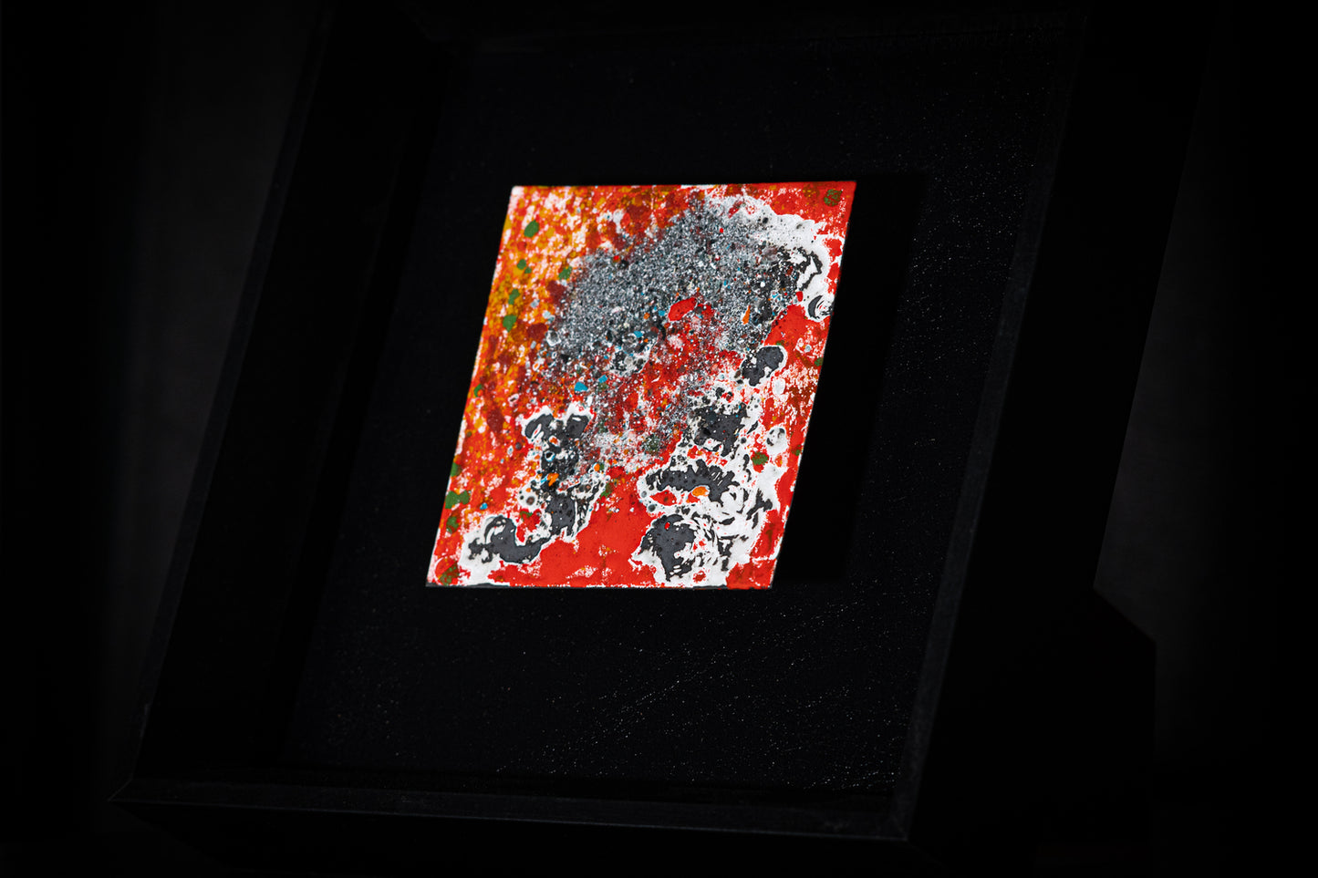 Tableau contemporain sur acier