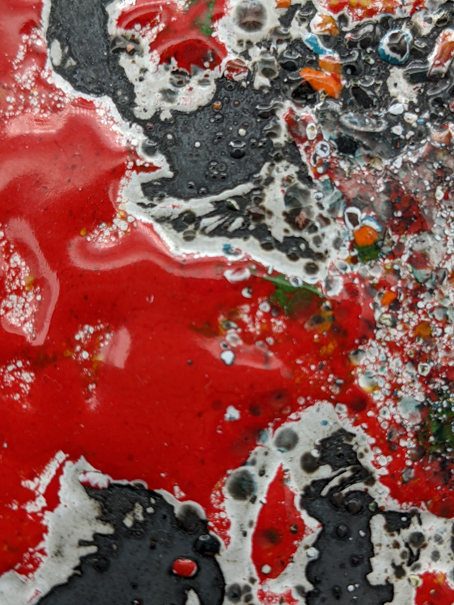 Tableau contemporain sur acier