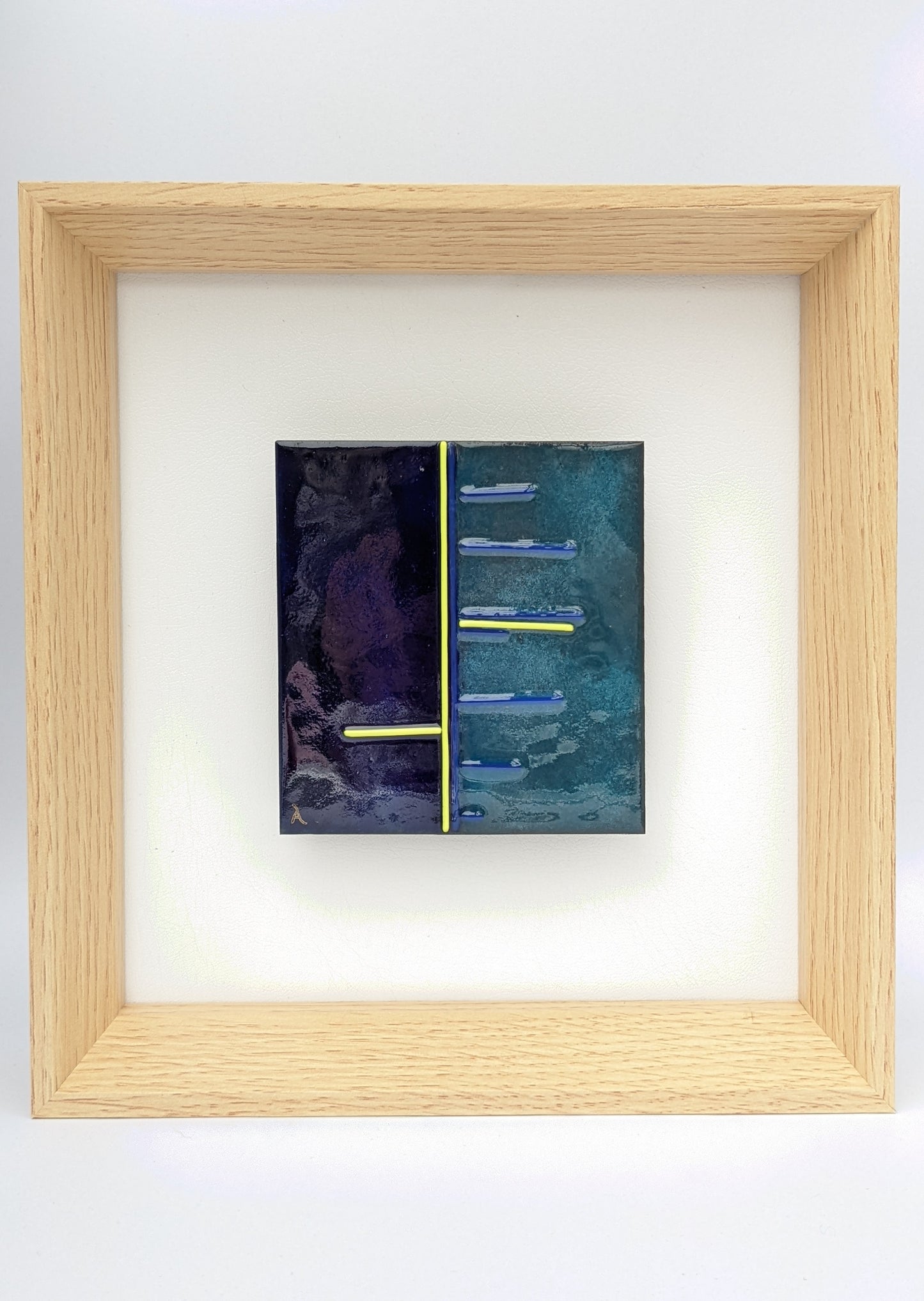 Tableau contemporain sur acier