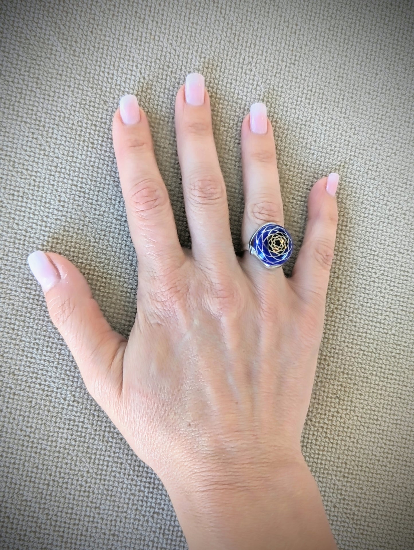 Bague fleur océan