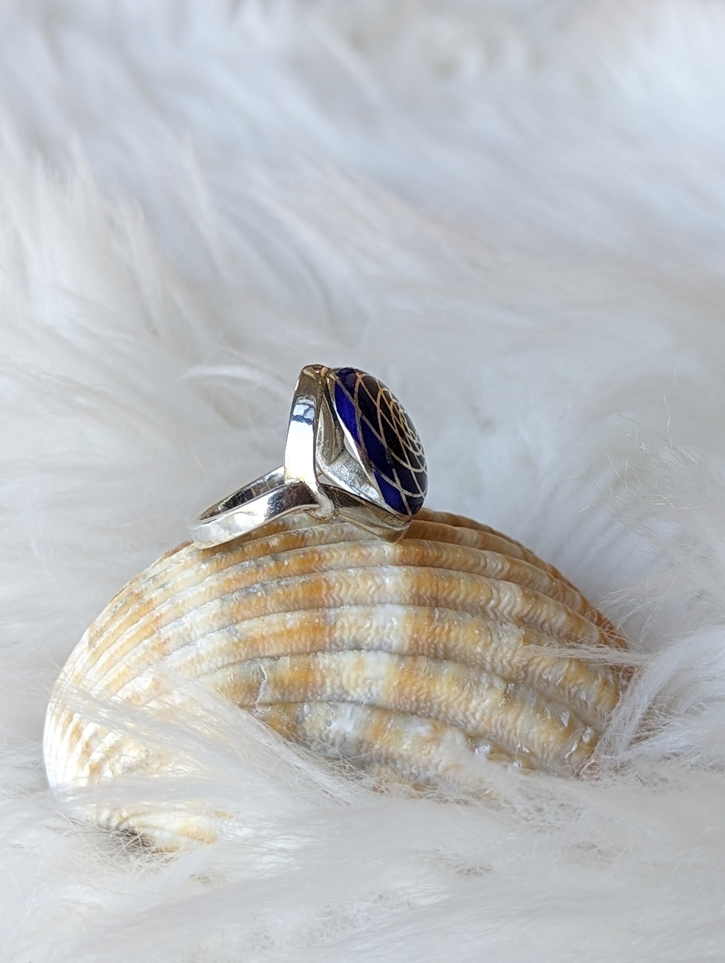 Bague fleur océan