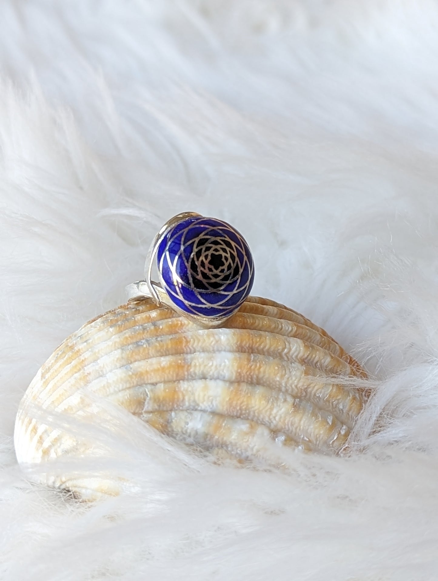Bague fleur océan