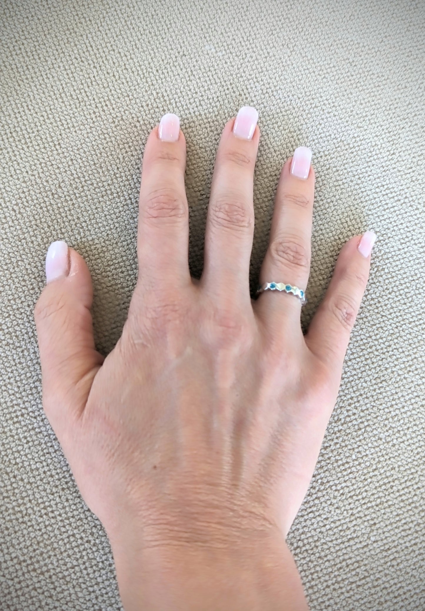 Bague nid d'abeille simple