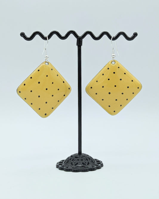 Boucles d'oreilles - PETITS POIS CARRÉ